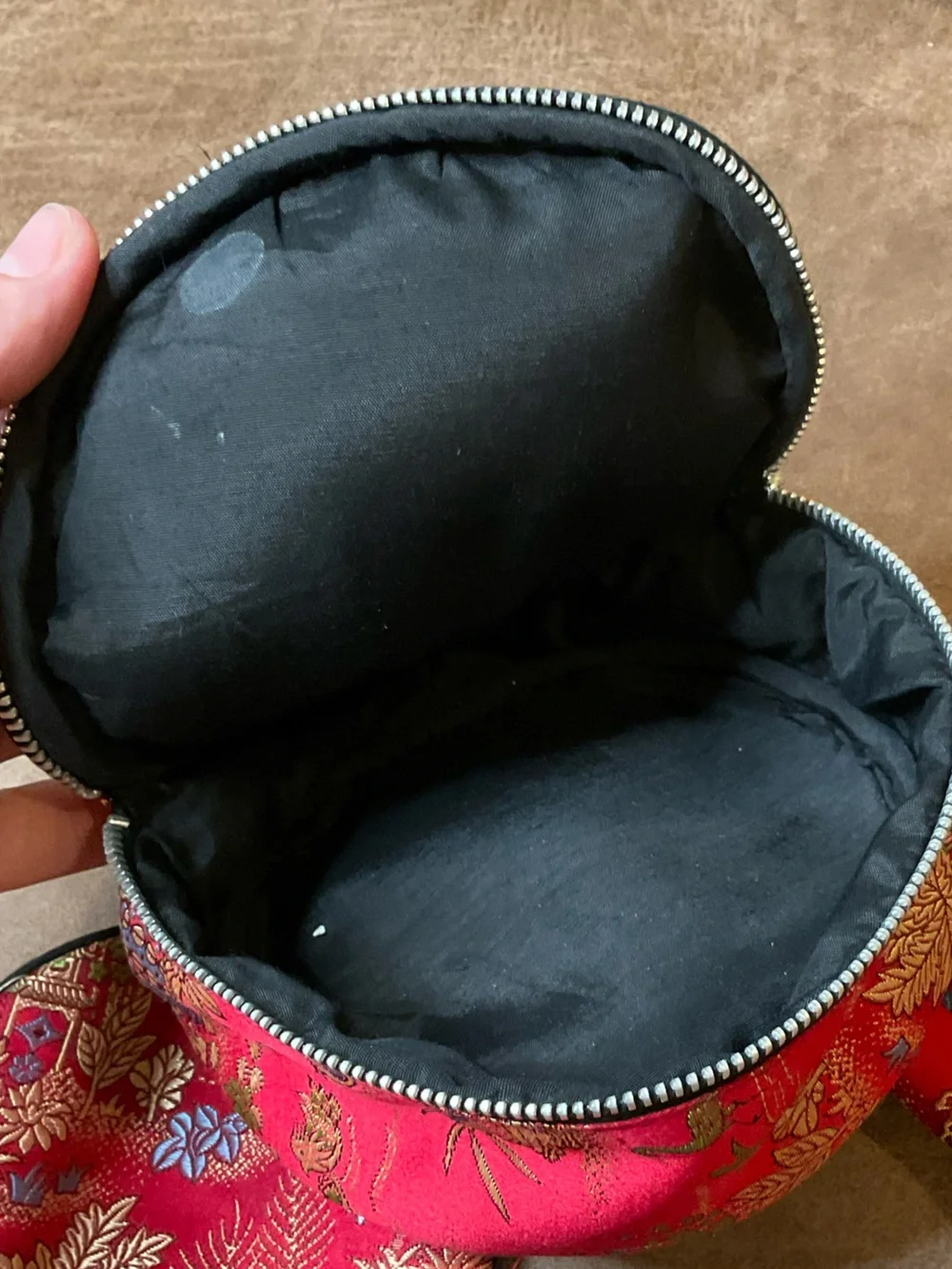 Oriental Red Silk Jewelry Pouches
